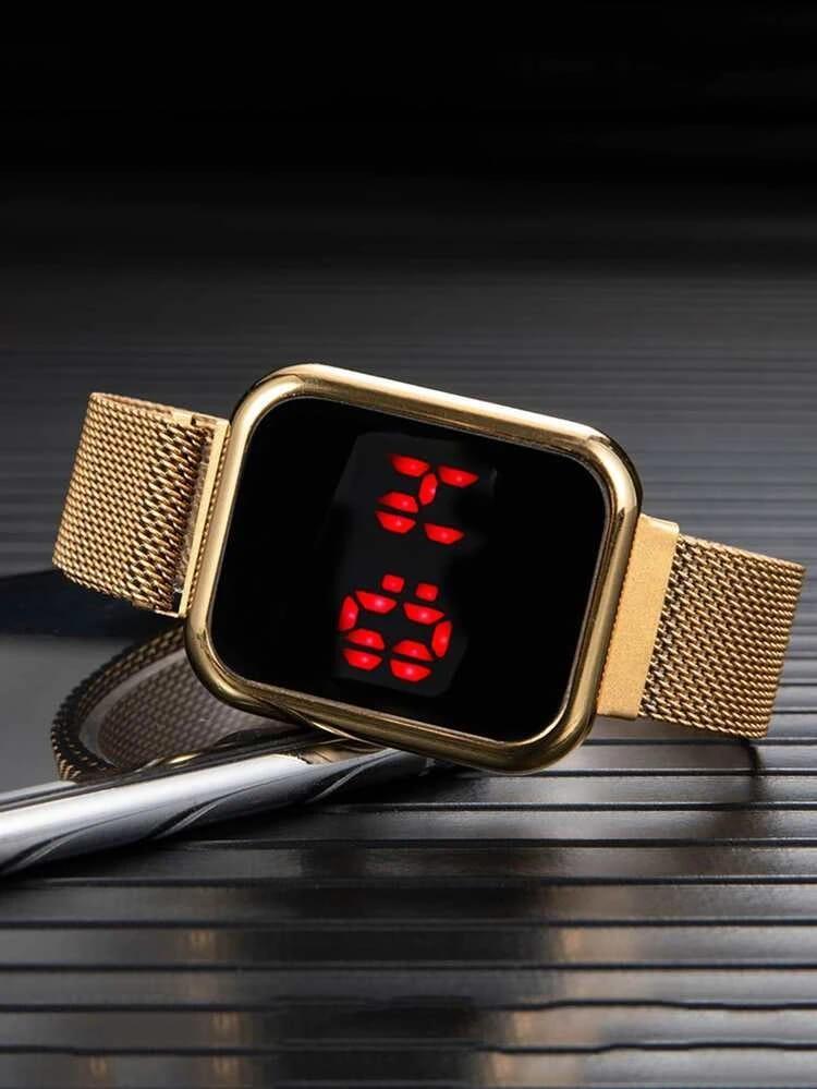 LED Magnet Watch Stainless Steal and slight color
