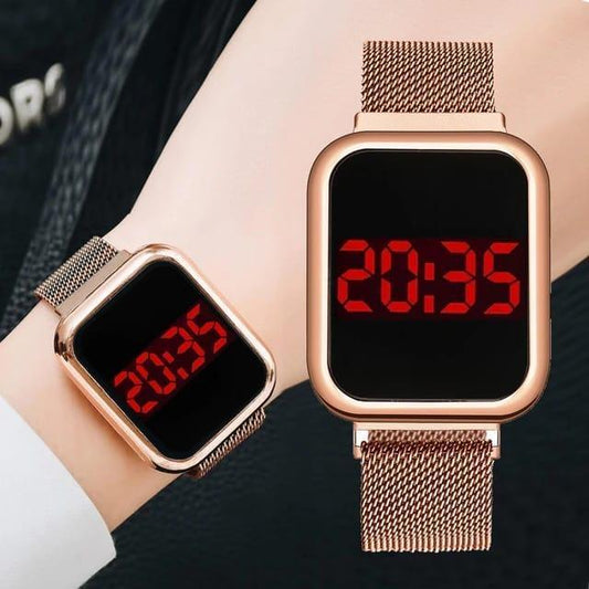 LED Magnet Watch Stainless Steal and slight color