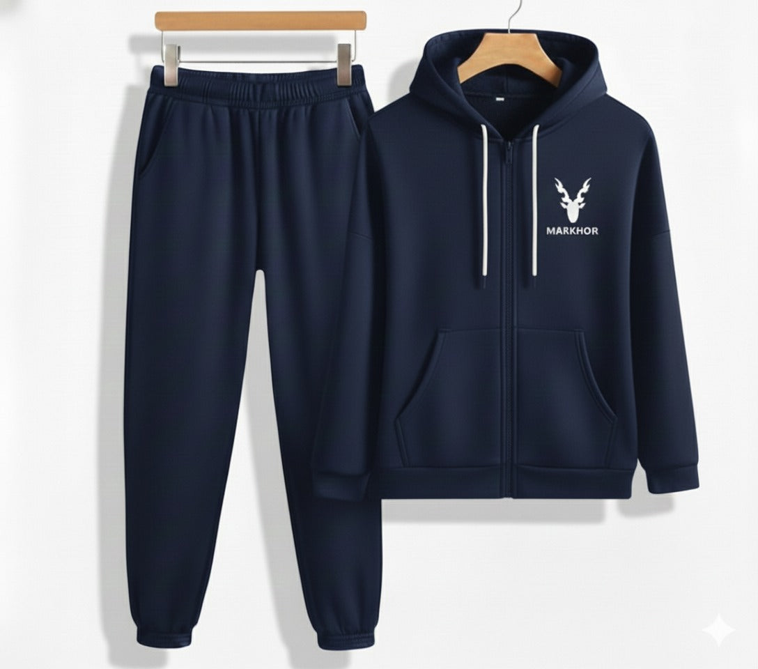 Navy Blue Markhor Signature Track Suit